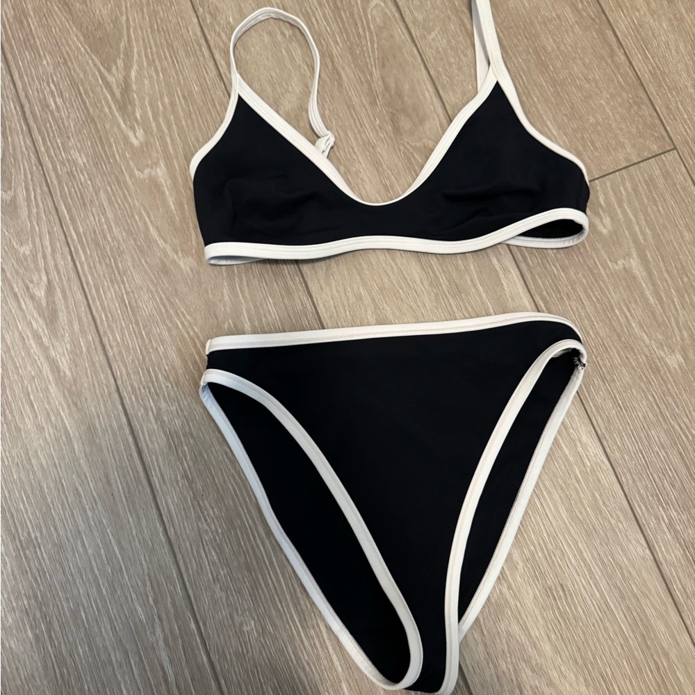 Negative Underwear Black and White Bikini